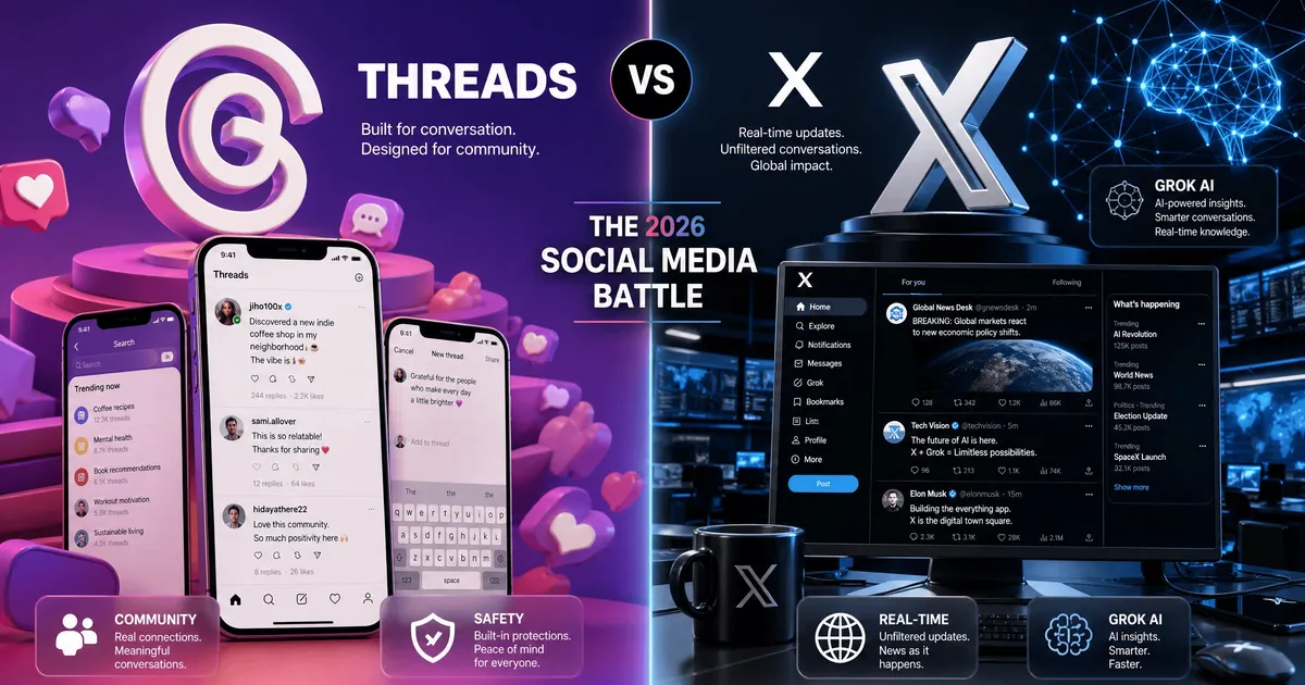 Threads vs X in 2026: The Ultimate Guide to Platform Strategy and Mobile Monetization